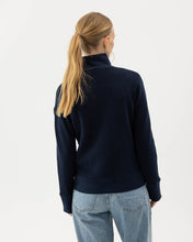 Holebrook Sweden Lisen Full-zip Windproof Sweater navy model back