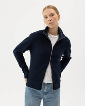Holebrook Sweden Lisen Full-zip Windproof Sweater navy model front