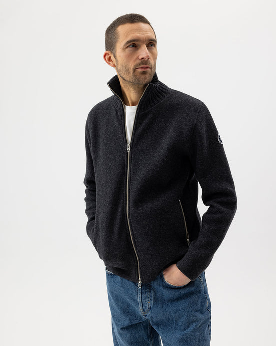 Holebrook Sweden Mans Zip Windproof Jacket Anthracite Grey