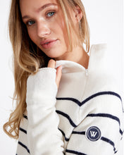Holebrook Sweden Martina Windproof Sweater off-white/navy collar