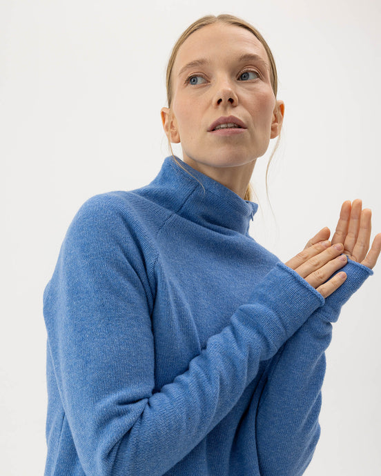 Holebrook Sweden Martina Windproof Sweater oxford blue warm