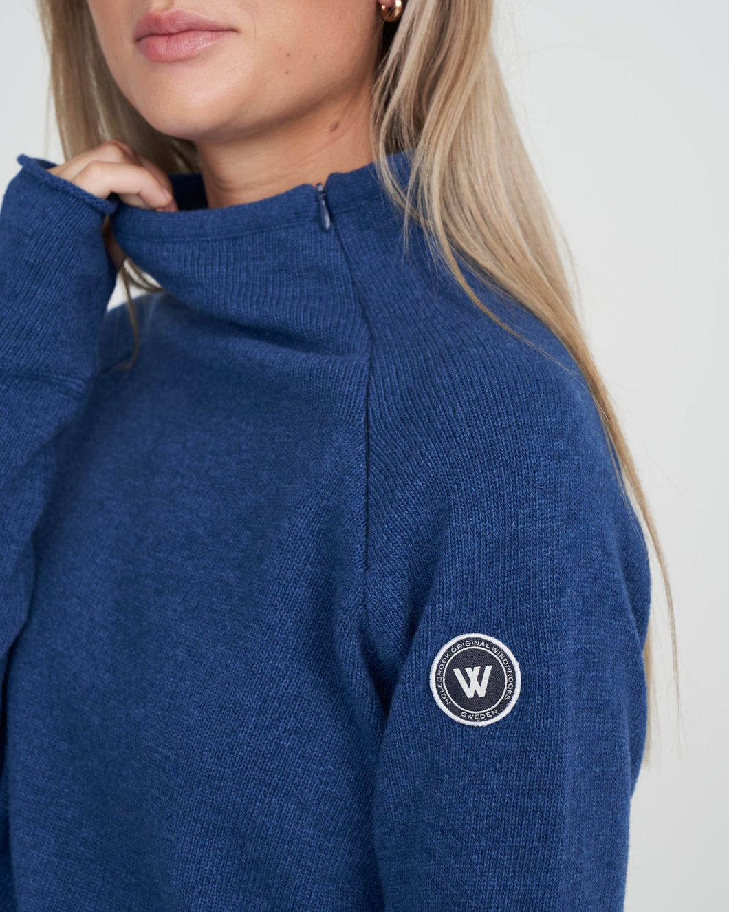 Holebrook Sweden Martina Windproof Sweater dark royal blue zip
