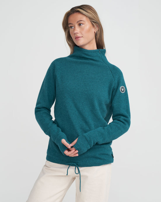 Holebrook Sweden Martina Windproof Sweater aqua