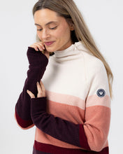 Holebrook Sweden Martina Windproof Sweater Pink Block Stripe thumb holes