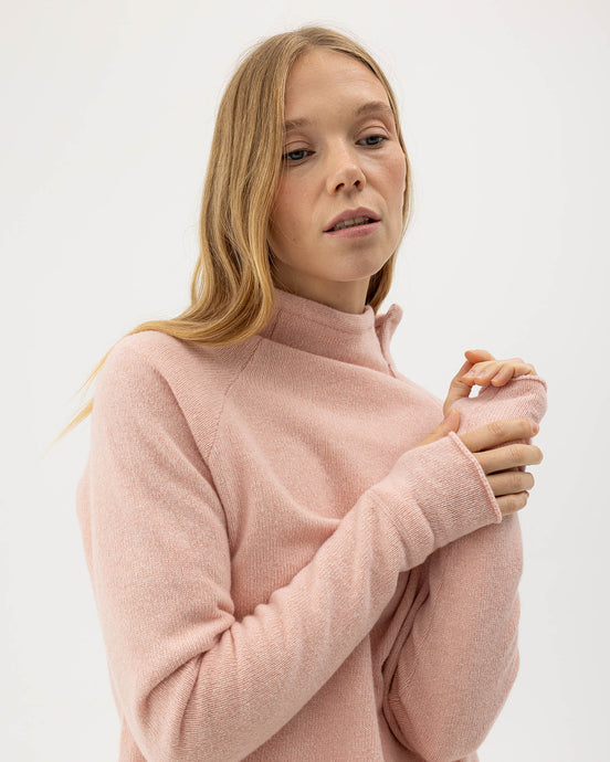 Holebrook Sweden Martina Windproof Sweater flamingo pink thumb holes