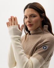 Holebrook Sweden Martina Windproof Sweater khaki off-white cosy