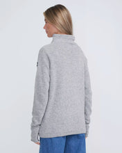 Holebrook Sweden Martina Windproof Sweater grey melenge back