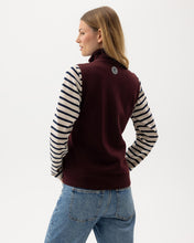 Holebrook Sweden Mary Full-zip Windproof Gilet Vest maroon back