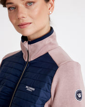 Holebrook Sweden Mimmi Full-zip Windproof Jacket milky rose navy collar