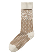 Holebrook Sweden Sundborn Winter Socks khaki pattern