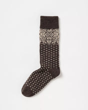 Holebrook Sweden Sundborn Winter Socks - Brown/Oyster
