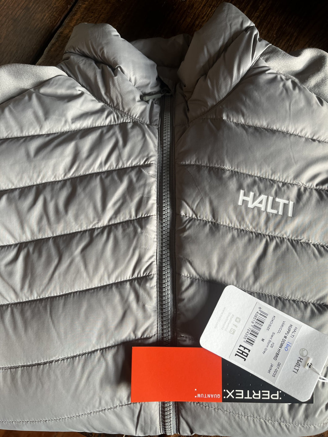 Halti Huippu Mens Down Hybrid Jacket - Silent Storm Grey - Medium