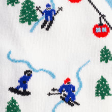 Swole Panda Bamboo Socks - Ski Lift close up
