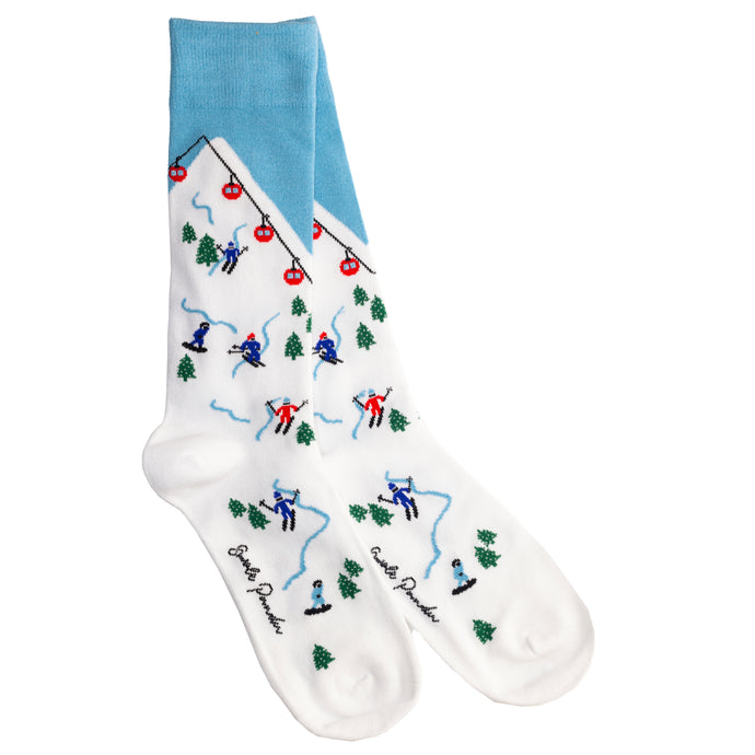 Swole Panda Bamboo Socks - Ski Lift