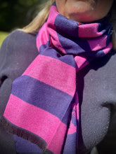 Swole Panda Bamboo Scarf - Pink Stripes