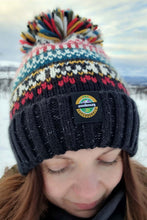 Superbobble Bobble Hat - Jet Black Traditional Nordic
