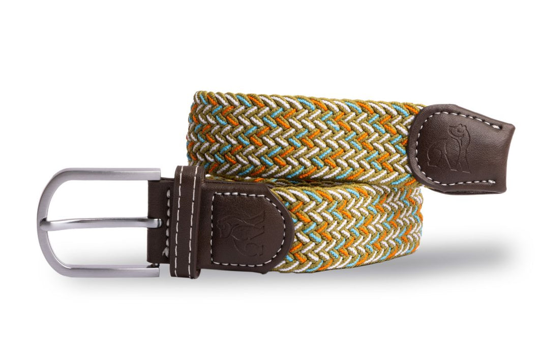 Swole Panda Recycled Woven Belt - Lime Fine Weave