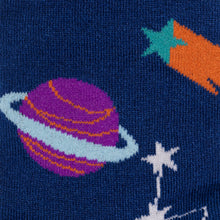 Swole Panda Bamboo Socks - Outer Space close up