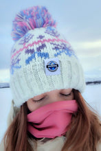 Superbobble Bobble Hat - Pastel Ice Crystal Nordic Reflective model