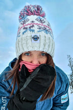 Superbobble Bobble Hat - Pastel Ice Crystal Nordic Reflective winter