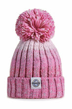 Superbobble Bobble Hat - Rose Pinks Gradient Rib Knit Reflective