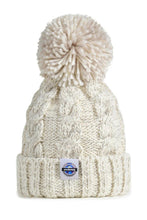 Superbobble Bobble Hat - Oatmeal Cable Reflective close up