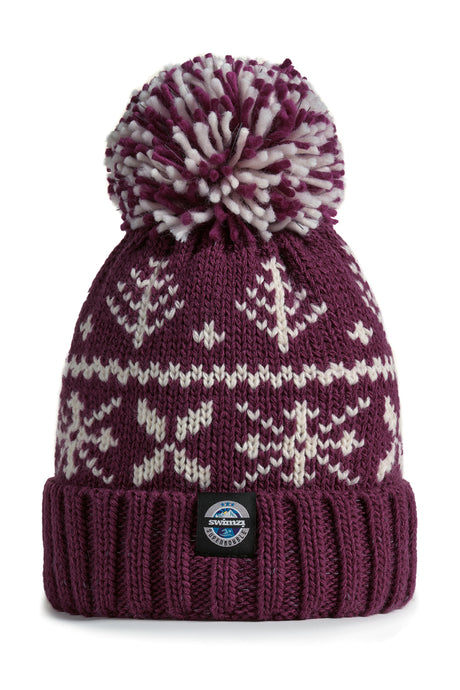 Swimzi Super Bobble Hat - Vin Cheaux Ice Nordic Reflective (NEW)