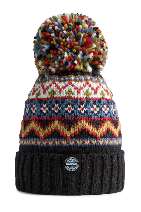 Swimzi Super Bobble Hat - Simon Wilson Fairisle Reflective