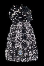 Superbobble Bobble Hat - Jet Black Cable Reflective at night