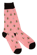 Swole Panda Animal Bamboo Socks - Pink Bees