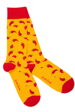 Swole Panda Bamboo Socks - Red Chillies