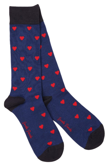 Swole Panda Bamboo Socks - Hearts