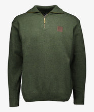 Swanndri Mariner Zip Neck Jumper Olive Green front