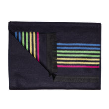 Swole Panda Bamboo Scarf - Black Fine Stripe 3