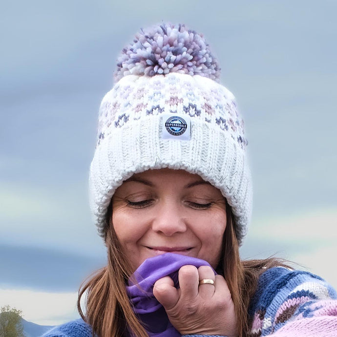 Superbobble Bobble Hat - Snowfall Nordic Reflective