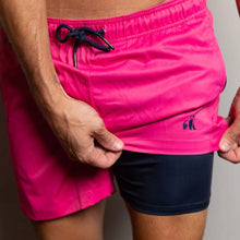 Swole Panda HydroMotion Swim Shorts - Pink lined