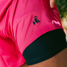 Swole Panda HydroMotion Swim Shorts - Pink close up