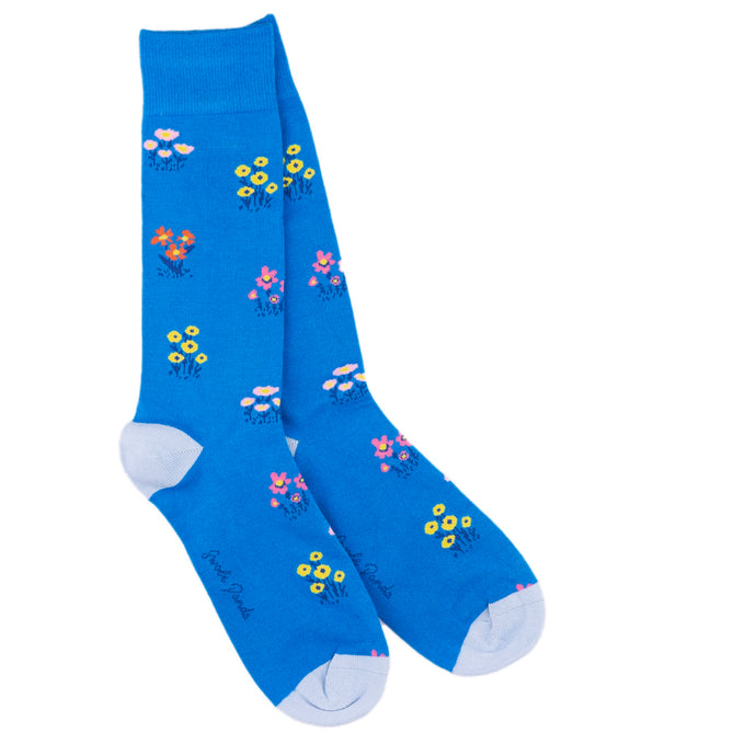 Swole Panda Bamboo Socks - Flowers