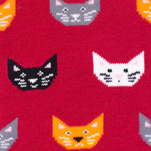 Swole Panda Animal Bamboo Socks - Red Cats (NEW)