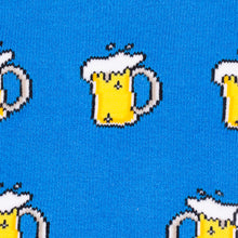 Swole Panda Block Stripe Bamboo Socks - beer close up