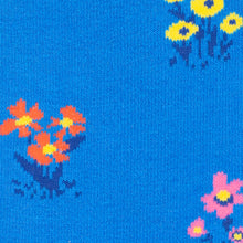 Swole Panda Bamboo Socks - Flowers close up
