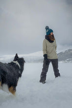 Superbobble Bobble Hat - Teal Flora Nordic winter hat