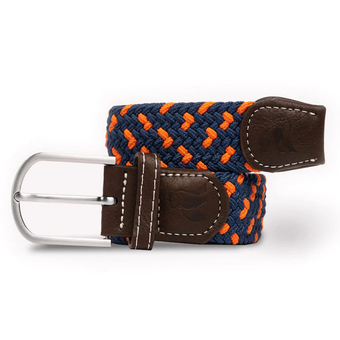 Swole Panda Recycled Woven Belt - navy orange
