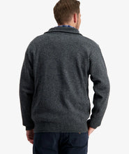 Swanndri Mariner Zip Neck Jumper Charcoal Grey back