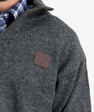 Swanndri Mariner Zip Neck Jumper Charcoal Grey logo