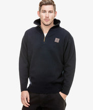 Swanndri Mariner Zip Neck Jumper Navy front