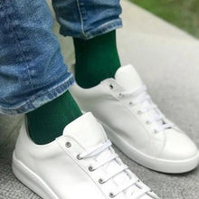 Swole Panda Ribbed Bamboo Socks - Racing Green shoes