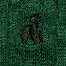 Swole Panda Ribbed Bamboo Socks - Racing Green logo