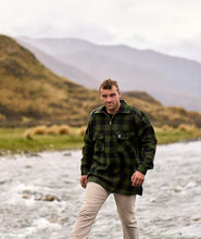 Swanndri Ranger Quater Zip Bush Shirt check scenery
