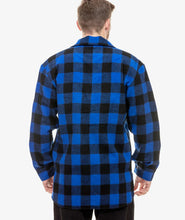 Swanndri Ranger Quater Zip Bush Shirt blue check check back